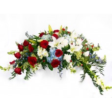 Veteran's Tribute Casket Saddle
